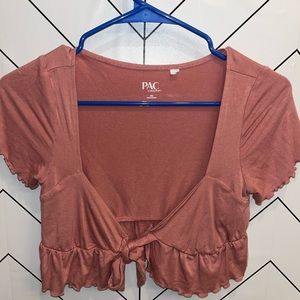 Pink, Extra Small, perfect condition, never been worn, crop top,tie in the front